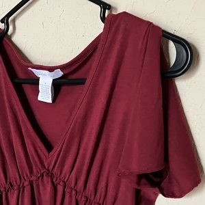 SOLD Vintage cherry red Charlotte Russe blouse